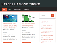 Tablet Screenshot of latesthackingtricks.com